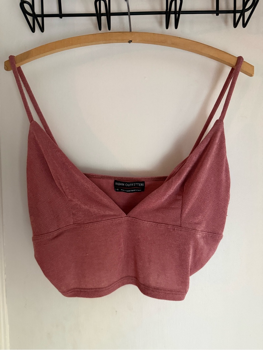 Urban Outfitters Dusty Rose Cropped Bralette